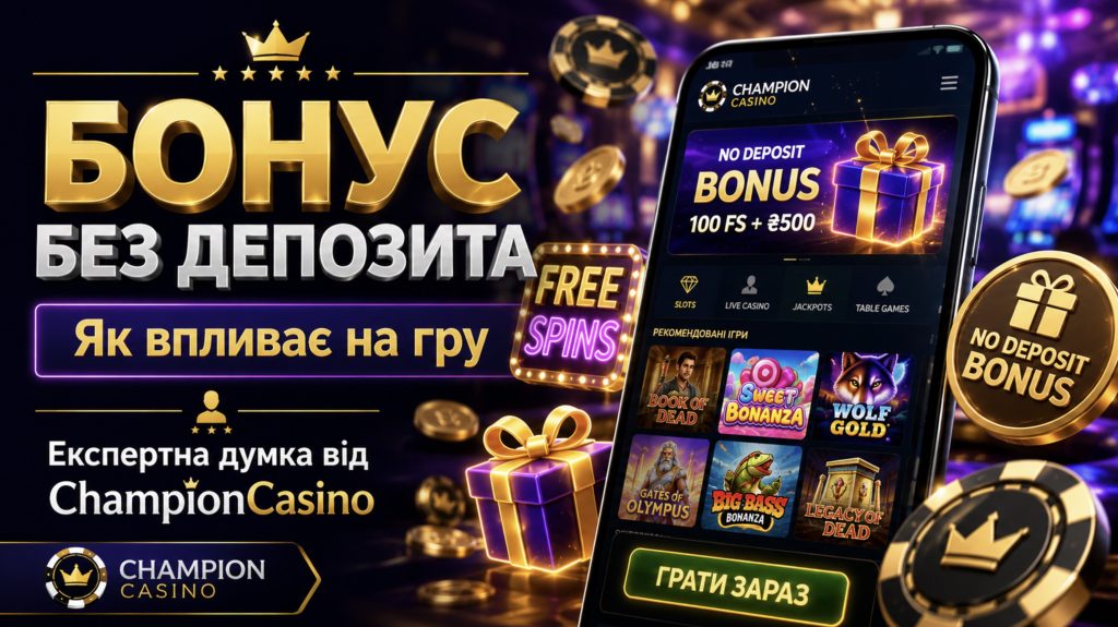 Як Бонус Без Депозита Впливає на Гру — Експертна Думка від ChampionCasino
