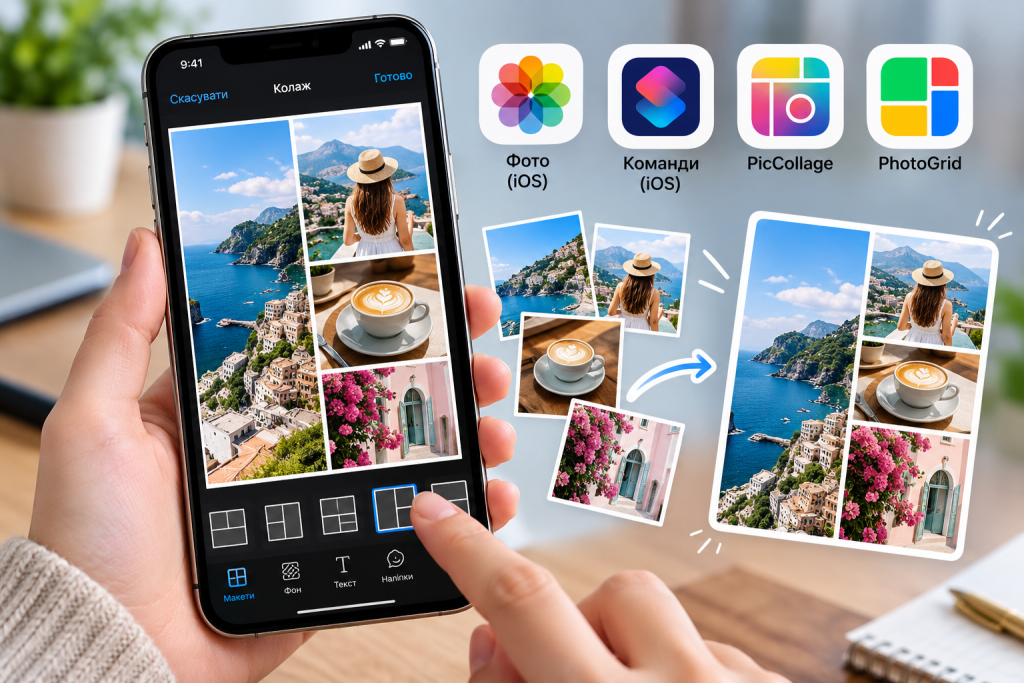 Як зробити колаж на iPhone: вбудовані функції і додатки