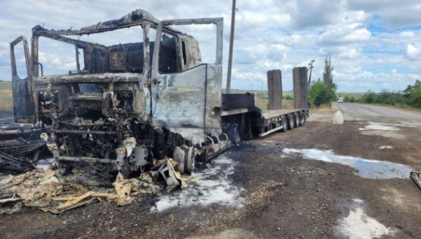 Дрон знищив 10 одиниць техніки на місці проведення дорожніх робіт