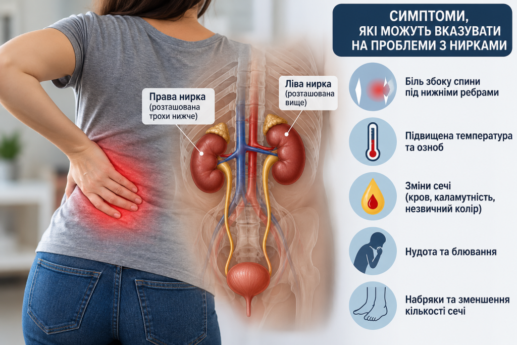 Як зрозуміти, що болить нирка: симптоми, локалізація, перші дії
