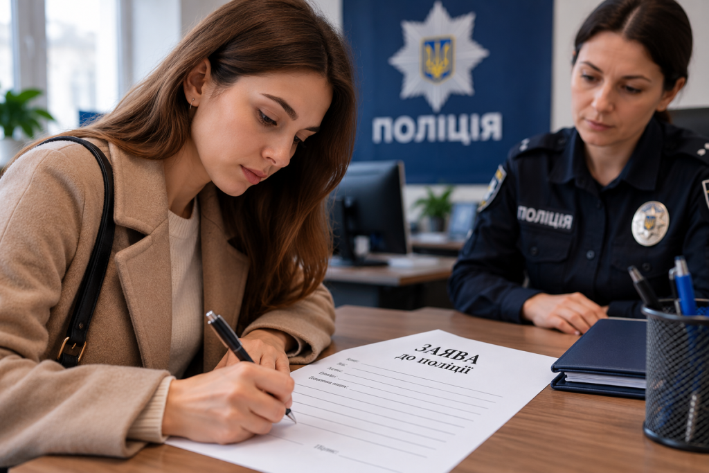 Як написати заяву до поліції: зразок 2026