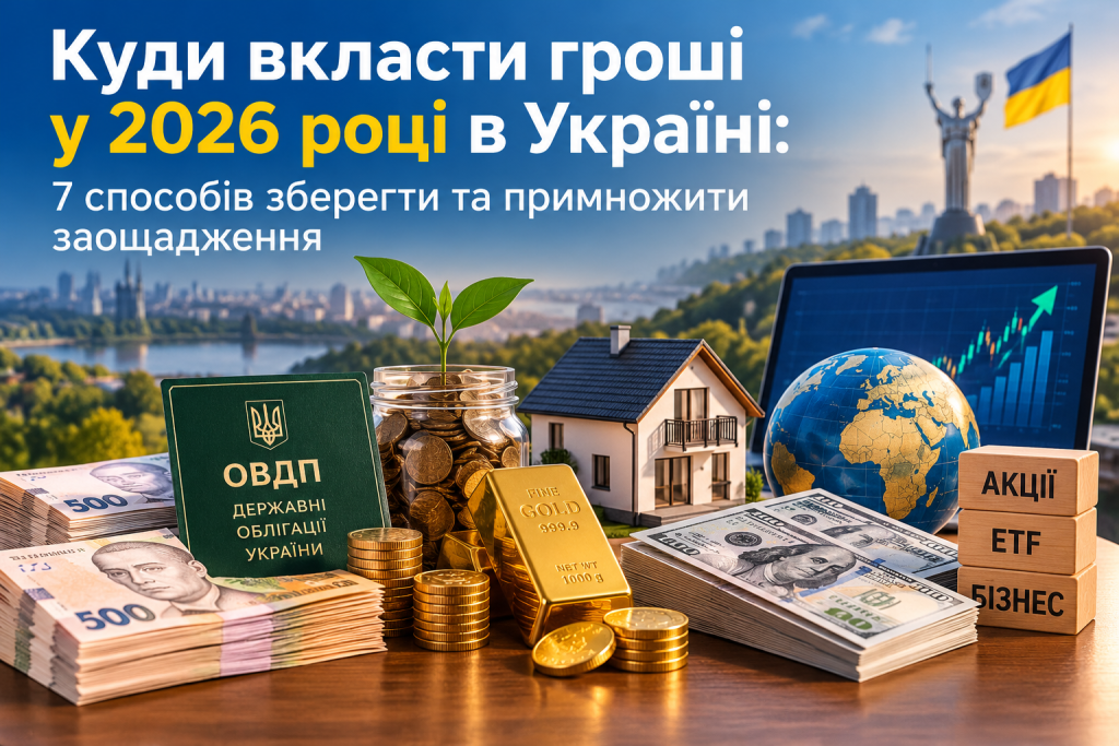 Куди вкласти гроші у 2026 році в Україні