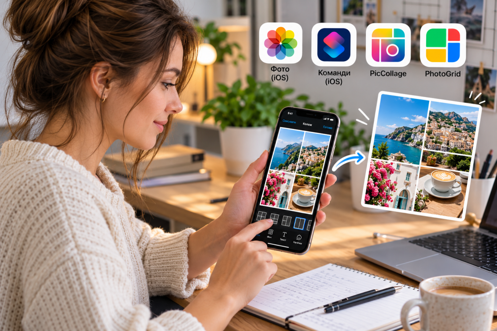 Як зробити колаж на iPhone: вбудовані функції і додатки Як зробити колаж на iPhone: вбудовані функції і додатки