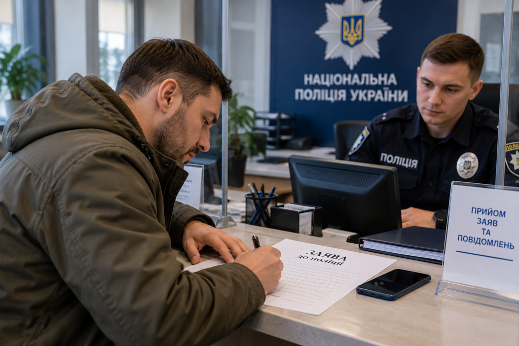 Як написати заяву до поліції: зразок 2026