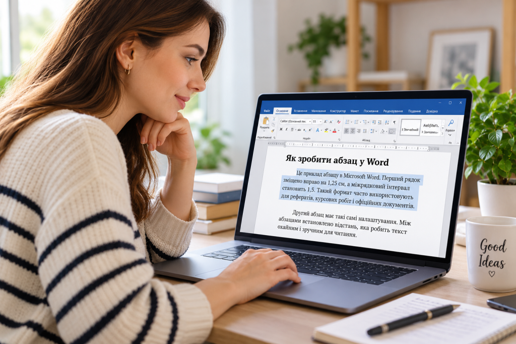 Як зробити абзац у Word: відступи, інтервали, табуляція