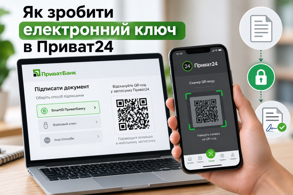 Як зробити електронний ключ в Приват24: повний гайд