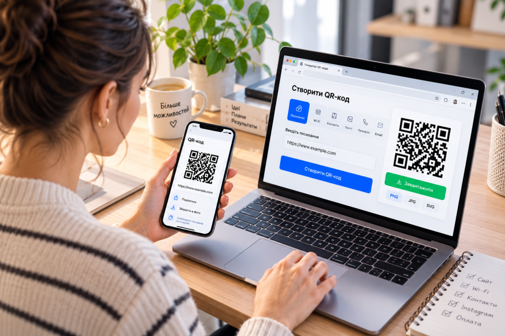 Як зробити куар код на телефоні і ПК: інструкція