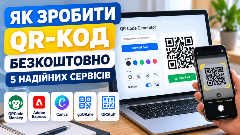 Як зробити QR-код безкоштовно: 5 надійних сервісів