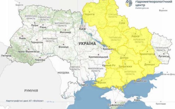 Лівобережжю України прогнозують завтра грози, град і шквали