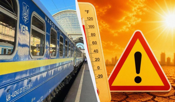 Люди падають від спеки, є загиблі: пасажири "Укрзалізниці" опинилися "в пастці" у потягах