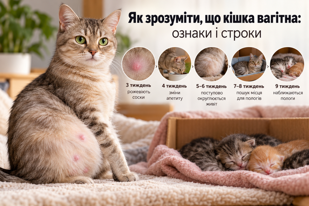 Як зрозуміти, що кішка вагітна: ознаки і строки Як зрозуміти, що кішка вагітна: ознаки і строки