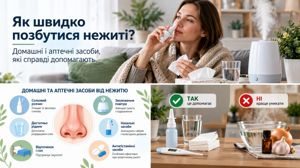 Як швидко позбутися нежиті: домашні і аптечні засоби