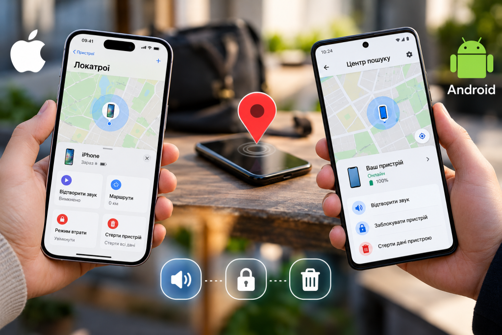Як швидко знайти втрачений телефон iPhone і Android