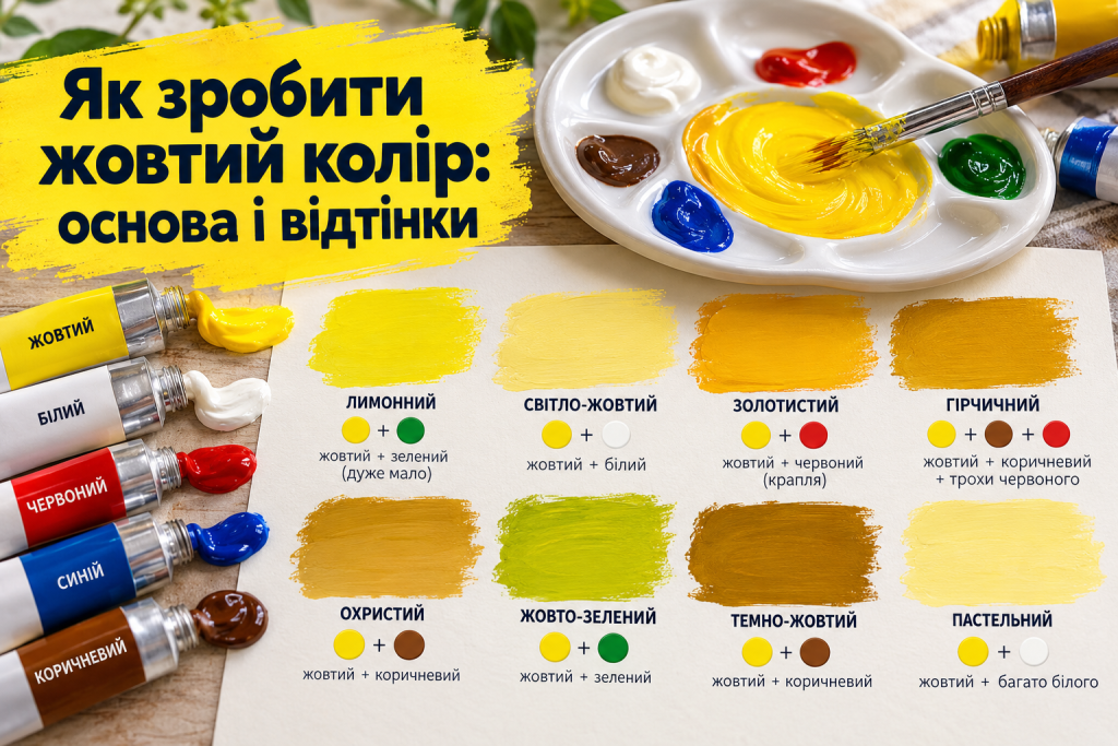Як зробити жовтий колір: основа і відтінки Як зробити жовтий колір: основа і відтінки