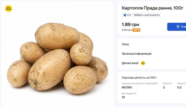 Картопля в Україні вже значно дешевша, ніж минулого року: скільки коштує овоч